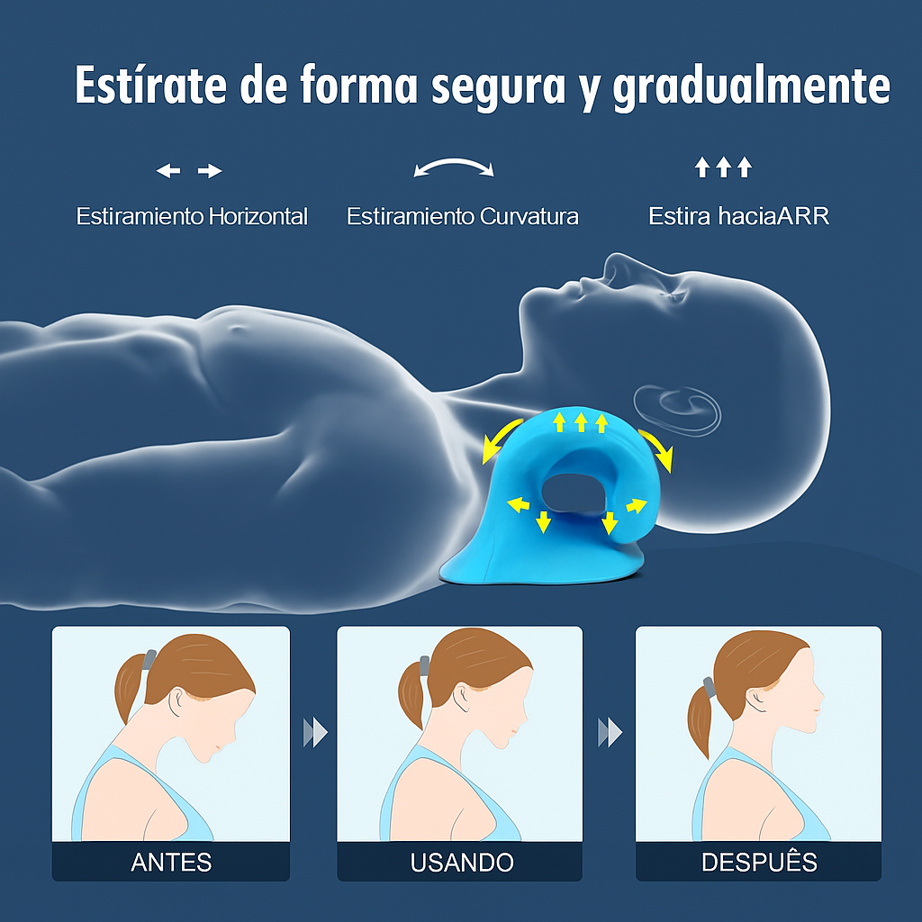 TractiFlex™ – Dispositivo ergonómico que descomprime vértebras, alivia tensión y relaja el cuello
