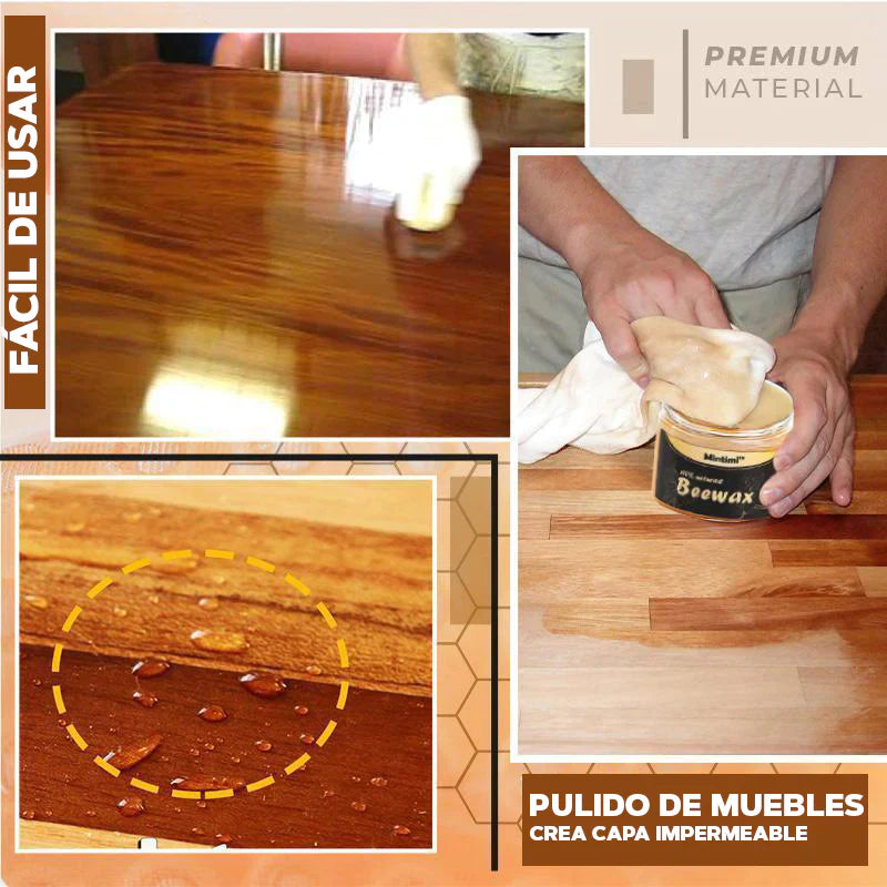 Beewax™ - Restaurador de Madera, Muebles, Cerámica y Cuero al instante
