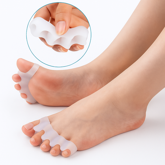 SeparaPracti Pro™ – Separador de dedos de silicona premium para el cuidado y alineación de tus pies