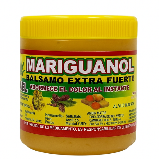 Bálsamo Mariguarol Extra Fuerte 250g – Alivio rápido para músculos y articulaciones. Uso externo para el alivio del dolor.