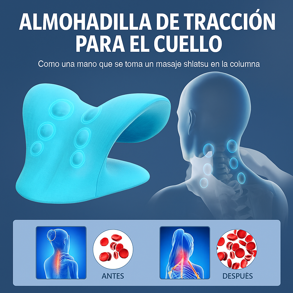 TractiFlex™ – Dispositivo ergonómico que descomprime vértebras, alivia tensión y relaja el cuello