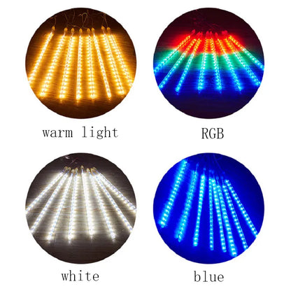 🌟 Luces LED Meteorito con Panel Solar | Envío Gratis