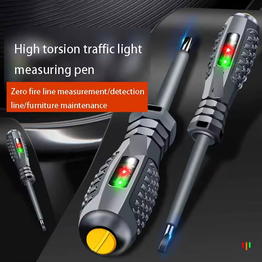 ElectroTest Pro™ – Detector de voltaje multifuncional con luz LED y protección total
