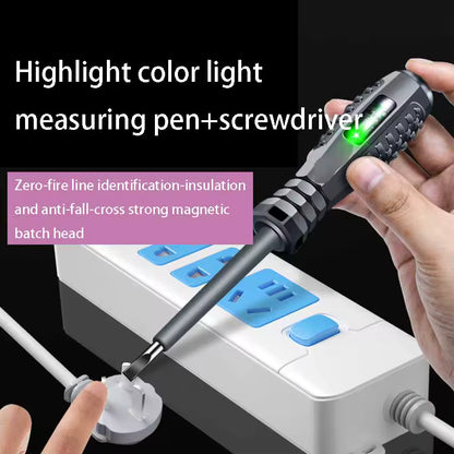 ElectroTest Pro™ – Detector de voltaje multifuncional con luz LED y protección total