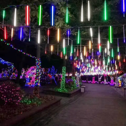 🌟 Luces LED Meteorito con Panel Solar | Envío Gratis