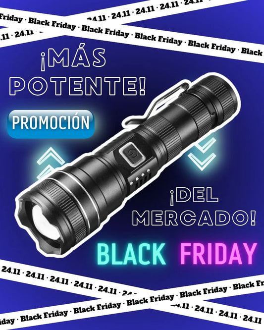 LINTERNA CON ZOOM TELESCÓPICO RECARGABLE