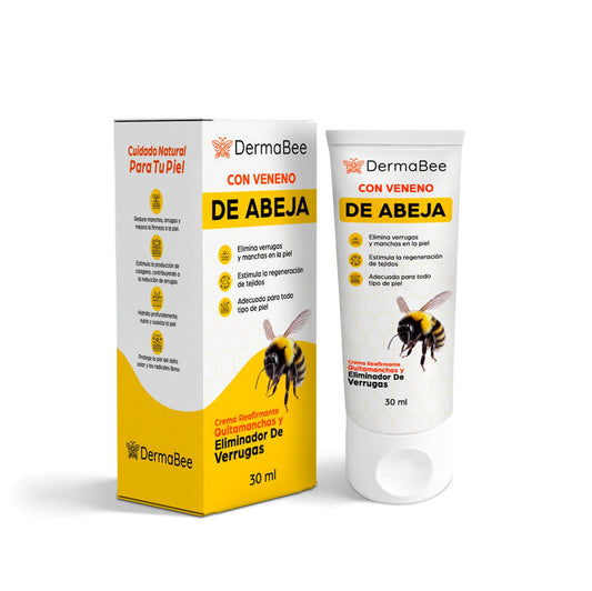 DERMABEE - TRATAMIENTO CON VENENO DE ABEJA PARA VERRUGAS Y MANCHAS