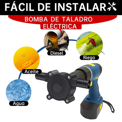 PowerPump™ – Convertidor de Taladro a Bomba de Agua, Gasolina y más