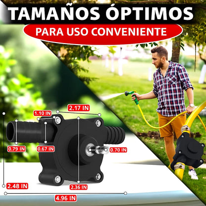 PowerPump™ – Convertidor de Taladro a Bomba de Agua, Gasolina y más