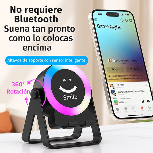 EasySound™ – Altavoz sin Bluetooth con base de carga rápida inalámbrico 4 EN 1